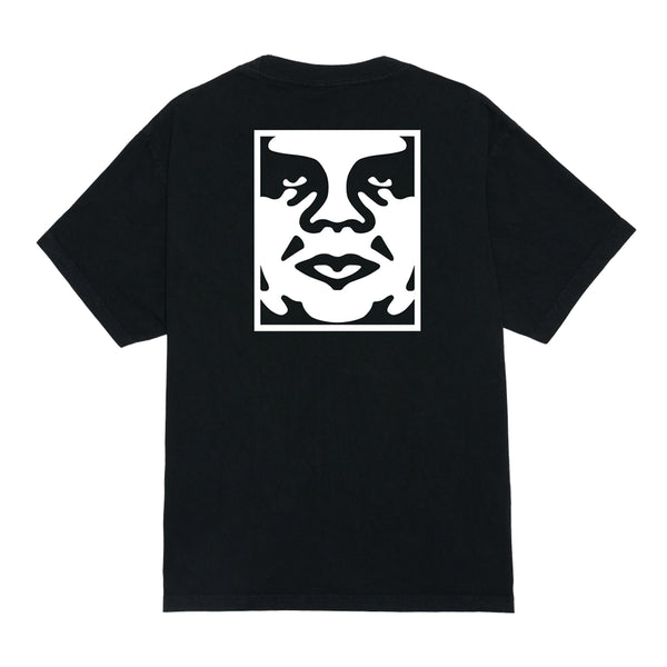 Obey Bold Icon Face T-Shirt - Pigment Dusty Black - Streetart.fr